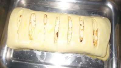 штрудель с яблоками и изюмом