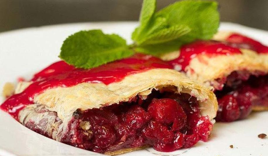 Рецепт штруделя с замороженной вишней и корицей