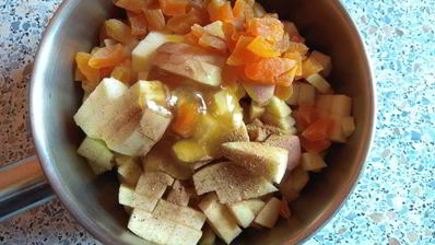 яблочный штрудель из лаваша