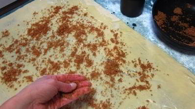 яблочный штрудель с грецкими орехами