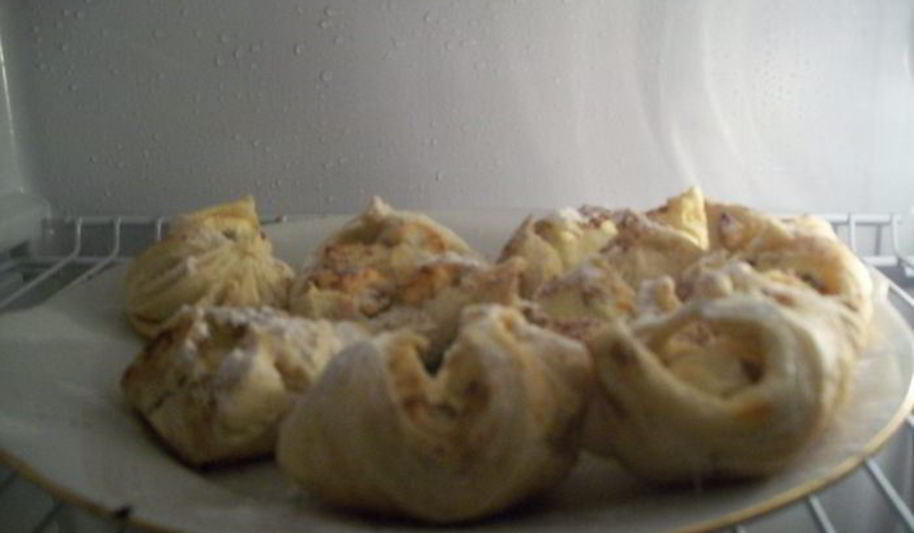 Рецепт слоеных конвертиков с творогом