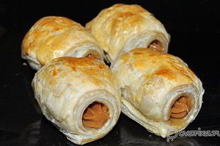 Слоеные трубочки с вареной сгущенкой