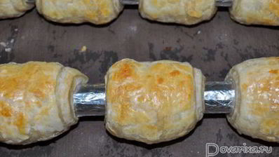 слоеные трубочки с вареной сгущенкой