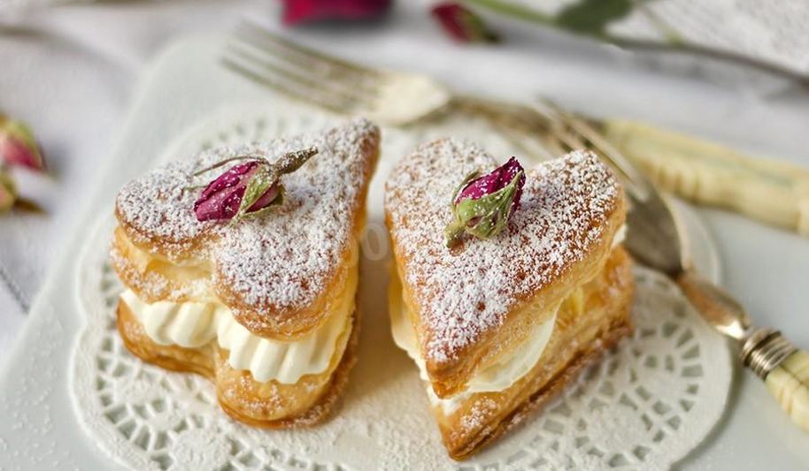 Рецепт слоек с кремом