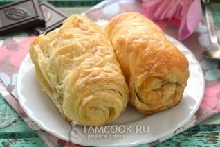 Слойки с шоколадом Проще простого