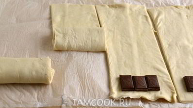 слойки с шоколадом проще простого