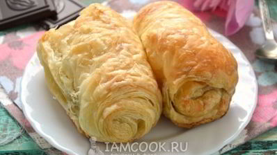 слойки с шоколадом проще простого