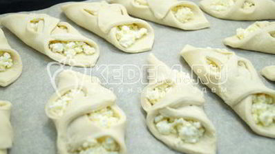 слойки с творогом любимые