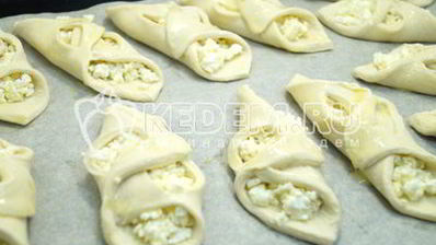 слойки с творогом любимые