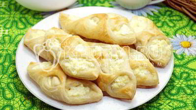 слойки с творогом любимые