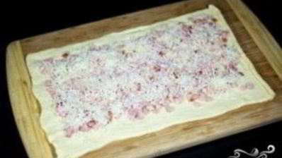 слойки с ветчиной