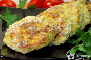 Картофельные сырники с укропом из духовки