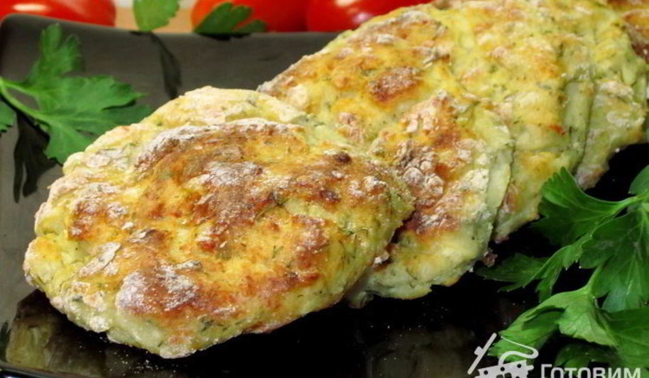 Рецепт картофельных сырников с укропом из духовки