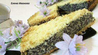 немецкий маковый творожник