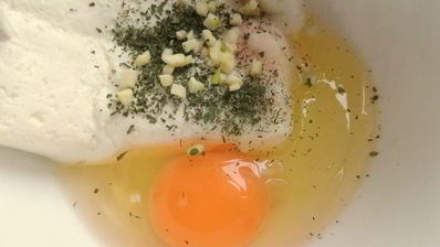 несладкие сырники с беконом