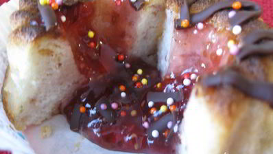 нежные творожники малиновый вулкан