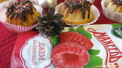 нежные творожники малиновый вулкан