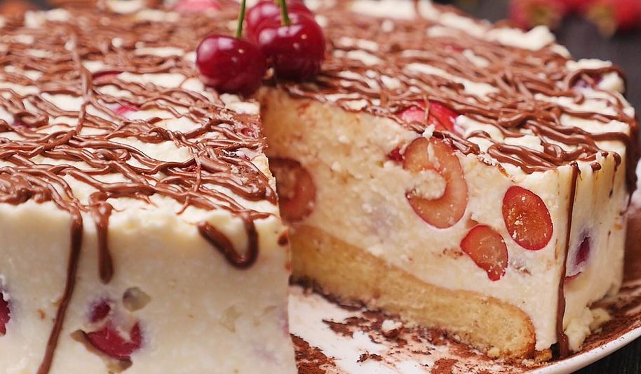 Рецепт сырника с черешней