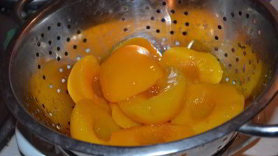 сырник с персиками