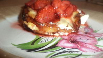 сырники под клубничным соусом