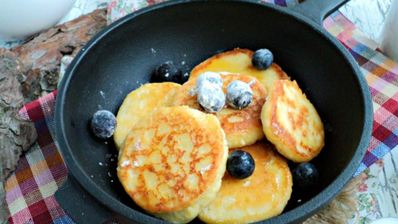 сырники с арахисовой пастой