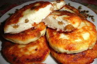 Сырники с изюмом из духовки