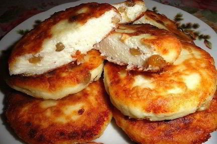 Сырники с изюмом из духовки