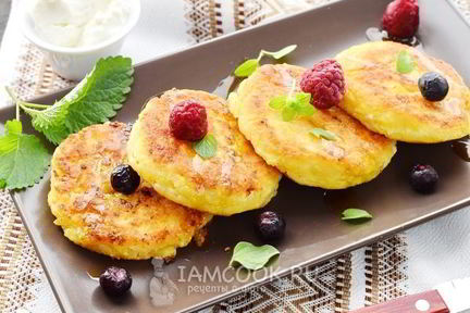 Сырники с кукурузной мукой