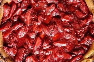 Творожник с клубникой