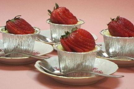 Творожники с клубникой