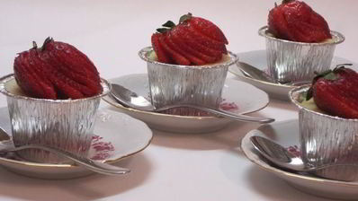 творожники с клубникой