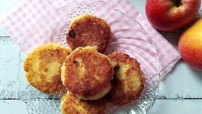 яблочные сырники