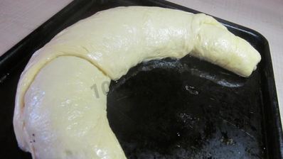 дрожжевое тесто для сладкого рулета с ванилью