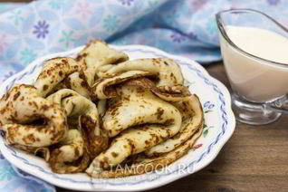 Тесто для блинов на кефире