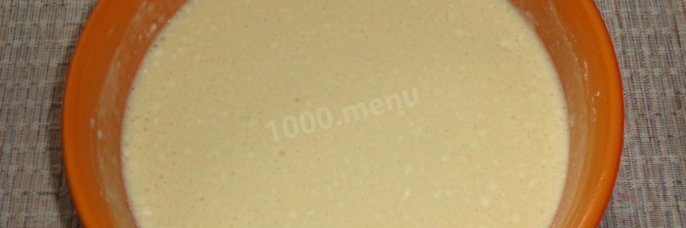 Тесто для толстых блинов на молоке