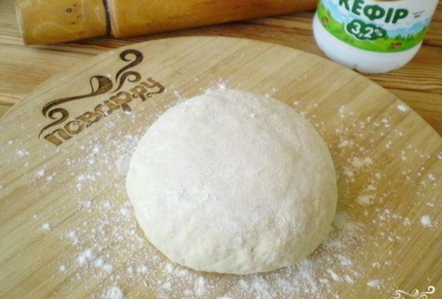 Тесто на кефире без яиц