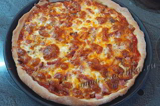 Тонкое тесто для пиццы