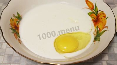 жидкое тесто на кефире и сметане