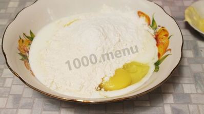 жидкое тесто на кефире и сметане