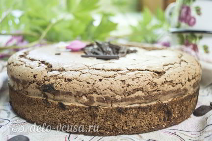 Бисквит на темном шоколаде