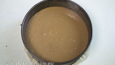 бисквит на темном шоколаде