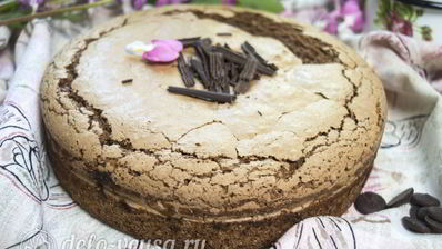 бисквит на темном шоколаде