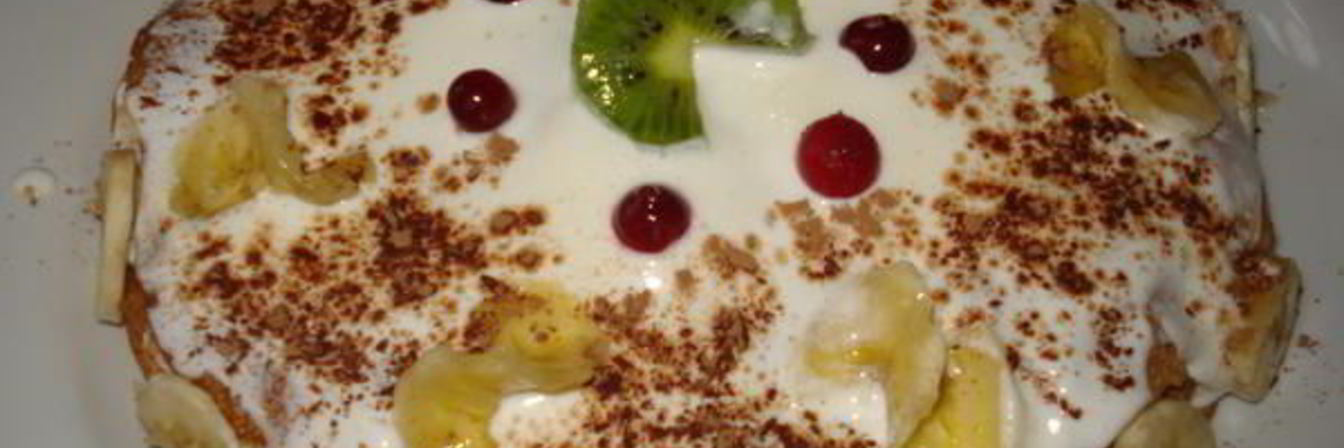 Блинный торт с бананом