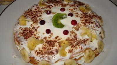 блинный торт с бананом