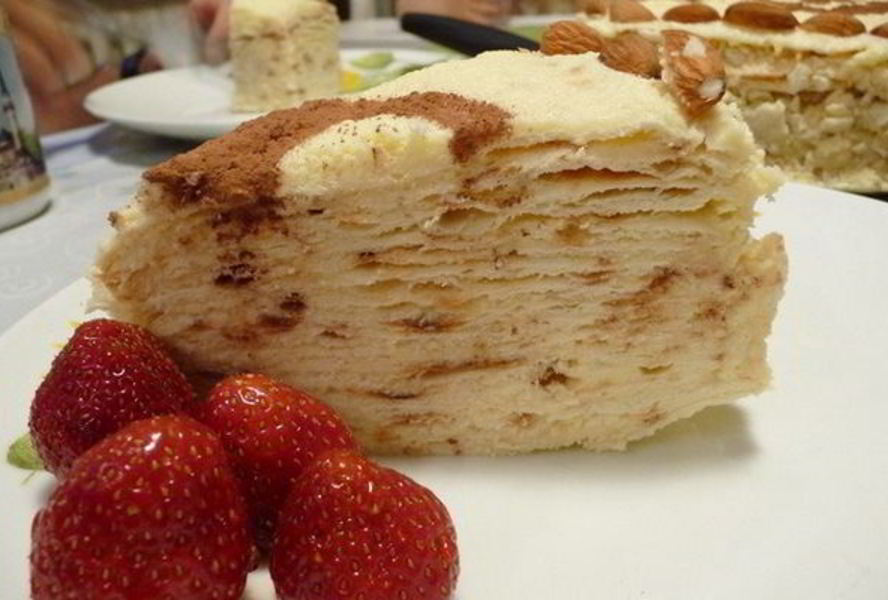 Домашний торт Наполеон на сковородке