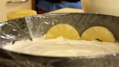 йогуртовый торт с ананасами