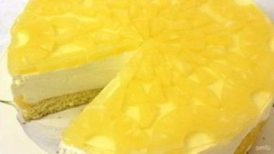 йогуртовый торт с ананасами