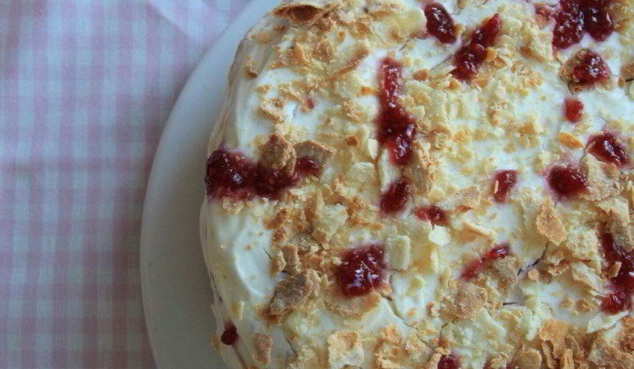 Рецепт наполеона с малиной