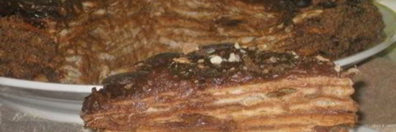 Ореховый торт с шоколадным кремом Капучино