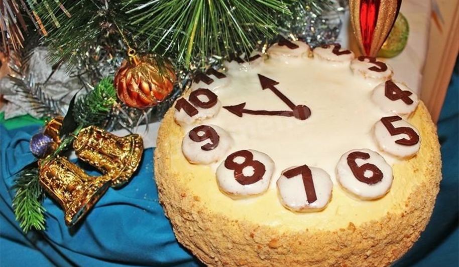 Рецепт торта часы на новый